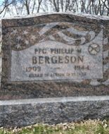 Graf van de Amerikaanse soldaat Philip BERGESON, die tijdens de Tweede Wereldoorlog in Normandië heeft gevochten.