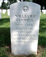 Graf van de Amerikaanse soldaat William BERWICK, die tijdens de Tweede Wereldoorlog in Normandië heeft gevochten.