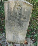 The grave of John Boring, an American soldier who fought in Normandy during the Second World War.